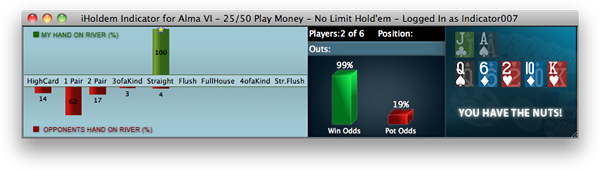 Poker Odds Screen